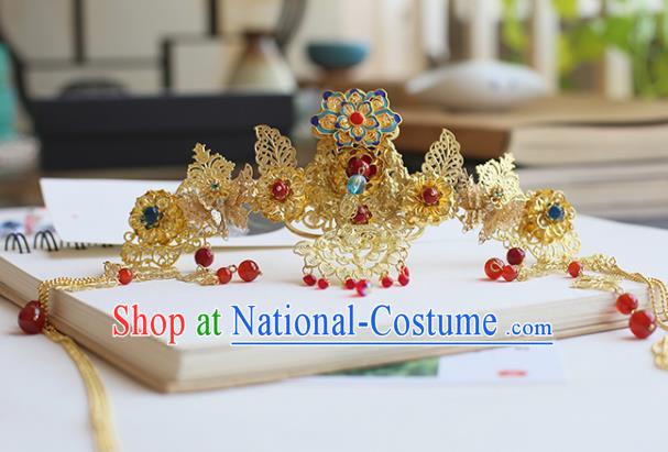 Chinese Ancient Style Hair Jewelry Accessories Cosplay Hairpins Headwear Headdress for Women