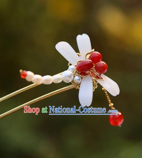 Chinese Ancient Hanfu Handmade Hairpins Dragonfly Hair Clip Hair Accessories for Women