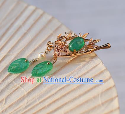 Chinese Ancient Hanfu Handmade Hairpins Golden Hair Claw Hair Accessories for Women