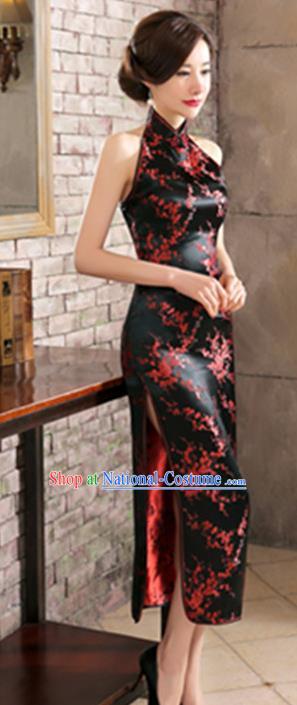 Traditional Ancient Chinese Young Women Cheongsam Dress Republic of China Tangsuit Stand Collar Blouse Dress Tang Suit Clothing