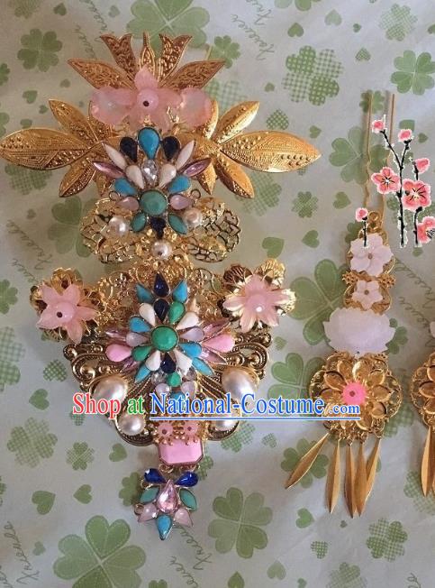 Chinese Ancient Style Hair Jewelry Accessories Cosplay Hairpins Headwear Headdress for Women