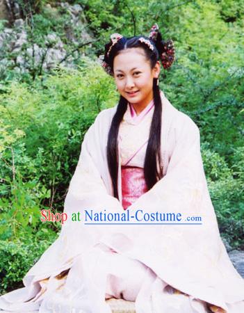 Traditional Ancient Chinese Han Dynasty Palace Lady Hanfu Dress Replica Costume for Women