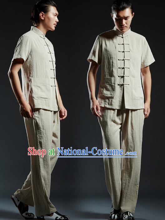 Top Kung Fu Costume Martial Arts Kung Fu Training Uniform Gongfu Shaolin Wushu Tang Suit Clothing for Men