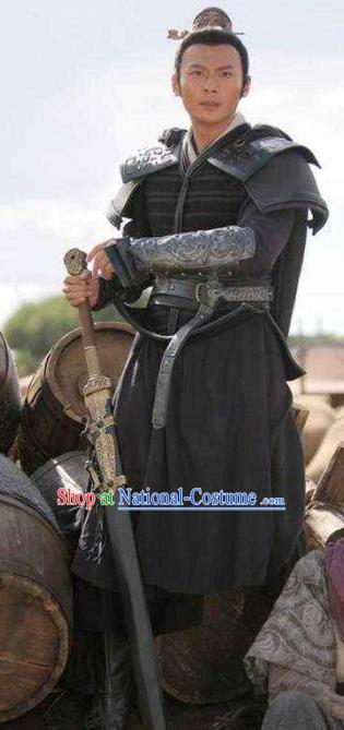 Ancient Chinese Han Dynasty General Knight-errant Replica Costume for Men