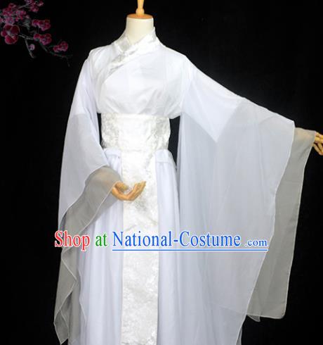 Chinese Ancient Fairy Young Lady Costume Cosplay Female Swordsman Little Dragon Maiden Dress Hanfu Clothing for Women