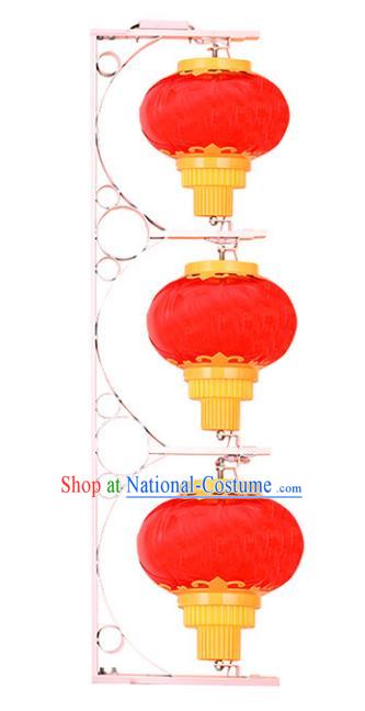 Traditional Handmade Chinese Red Lanterns Spring Festival Electric LED Lights Street Light Lamp Decoration