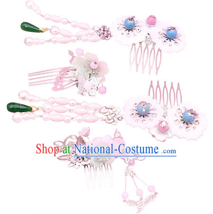 Chinese Ancient Hair Accessories Hanfu Hair Comb Traditional Hairpins Headwear for Women