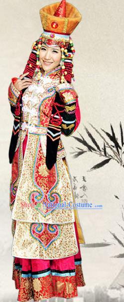 Traditional Chinese Miao Nationality Dance Clothing Hmong Ethnic Minority Costumes and Headwear