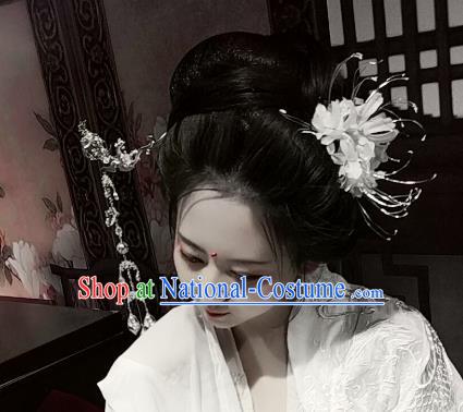 Chinese Traditional Ancient Hair Accessories Classical Equinox Flower Hair Clips Hanfu Hairpins for Women