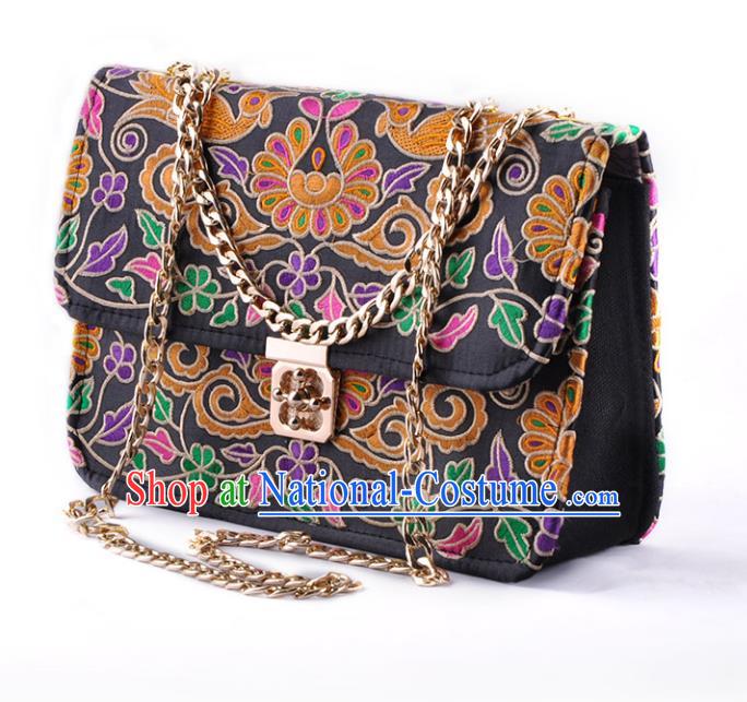 Chinese Traditional Embroidery Craft Embroidered Chain Bags Handmade Handbag for Women