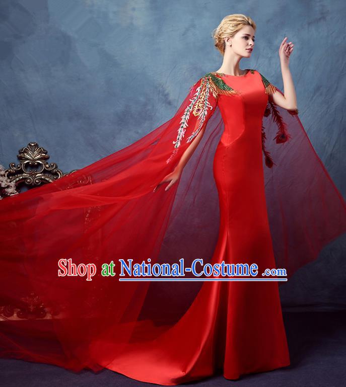 Top Grade Stage Performance Catwalks Costumes Wedding Dress Princess Full Dress Chorus Modern Fancywork Clothing