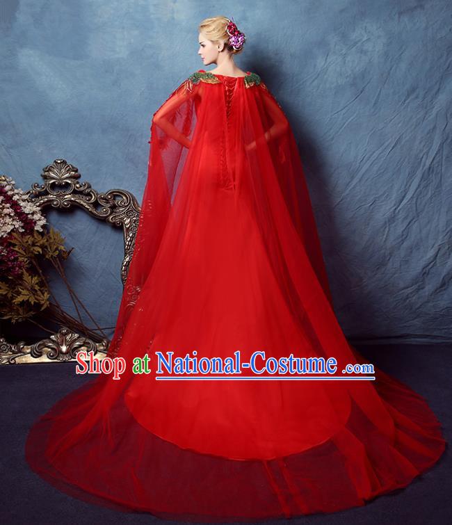 Top Grade Stage Performance Catwalks Costumes Wedding Dress Princess Full Dress Chorus Modern Fancywork Clothing