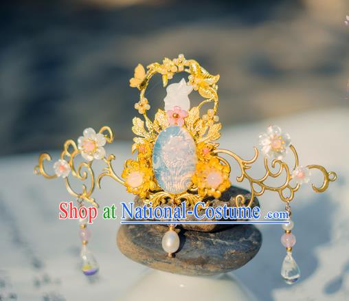 China Ancient Hair Accessories Hanfu Phoenix Coronet Step Shake Chinese Classical Hairpins for Women