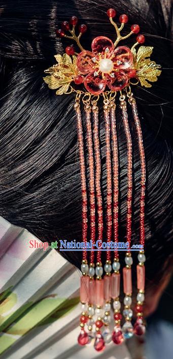 China Ancient Hair Accessories Hanfu Tassel Hair Claw Chinese Classical Hairpins for Women