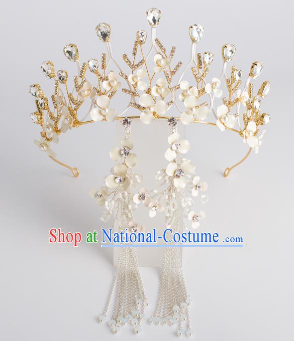 Baroque Bride Hair Accessories Classical Zircon Wedding Royal Crown Princess Imperial Crown Headwear for Women