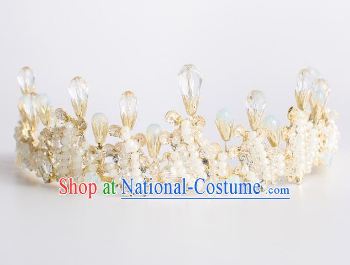 Baroque Bride Hair Accessories Princess Royal Crown Wedding Classical Crystal Imperial Crown for Women