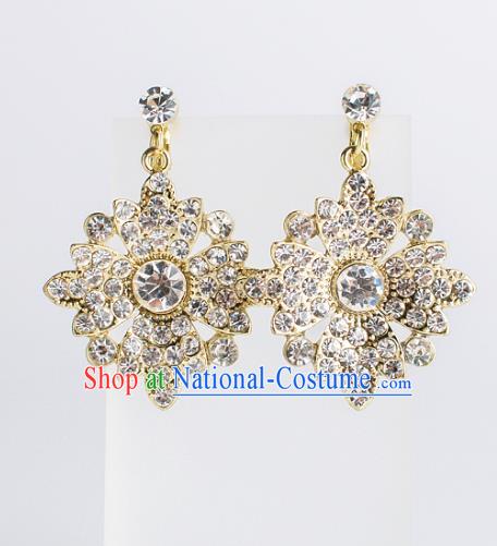 Bride Classical Accessories Earrings Pendant Wedding Crystal Eardrop for Women