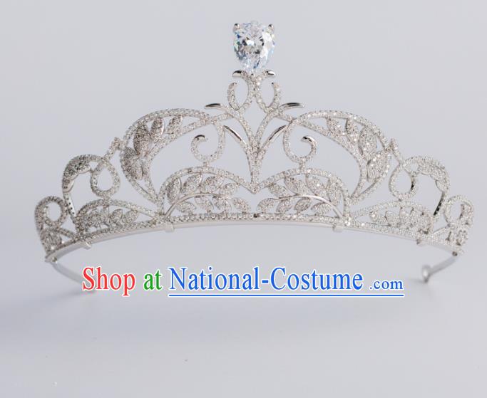 Baroque Bride Hair Accessories Classical Royal Crown Princess Imperial Crown Headwear for Women