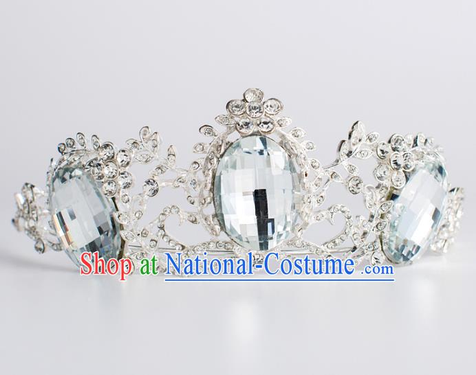 Baroque Bride Hair Accessories Crystal Royal Crown Classical Wedding Princess Imperial Crown for Women