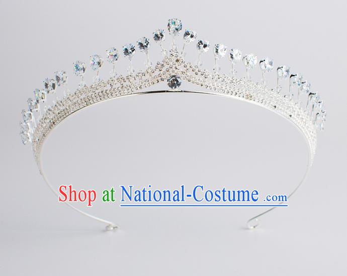 Baroque Bride Hair Accessories Zircon Royal Crown Wedding Princess Classical Imperial Crown for Women