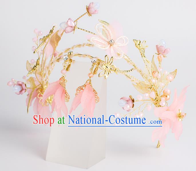 Chinese Ancient Style Hair Jewelry Accessories Cosplay Hairpins Headwear Hair Crown Headdress for Women