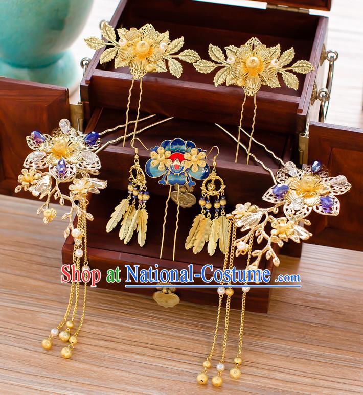 Chinese Ancient Style Hair Jewelry Accessories Cosplay Hairpins Headwear Hair Crown Headdress for Women