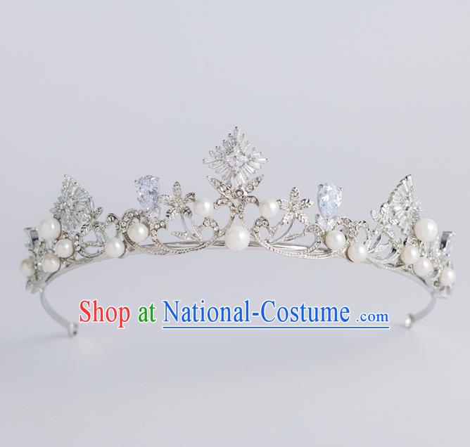 Baroque Princess Zircon Royal Crown Bride Classical Hair Accessories Wedding Imperial Crown for Women