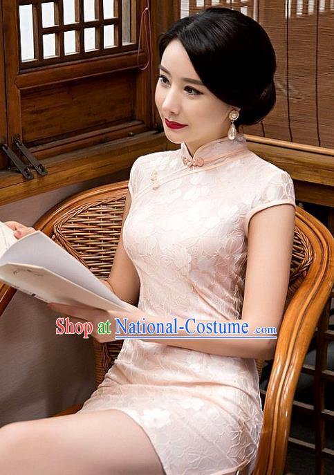 Traditional Ancient Chinese Young Women Cheongsam Dress Republic of China Tangsuit Stand Collar Blouse Dress Tang Suit Clothing