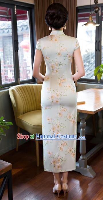 Traditional Ancient Chinese Young Women Cheongsam Dress Republic of China Tangsuit Stand Collar Blouse Dress Tang Suit Clothing