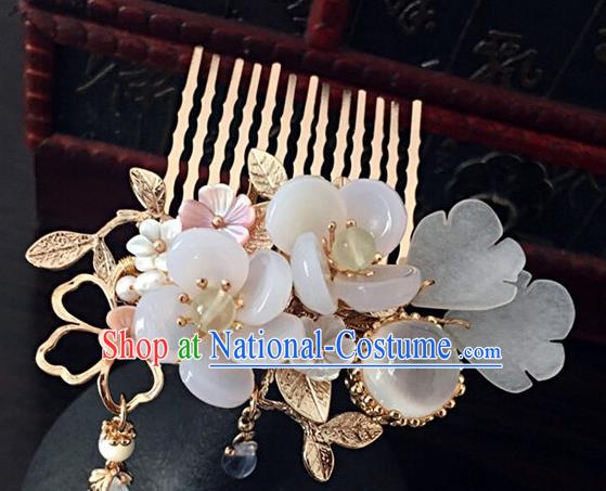 Traditional Handmade Chinese Ancient Classical Hair Accessories Hairpins Flowers Hair Comb for Women