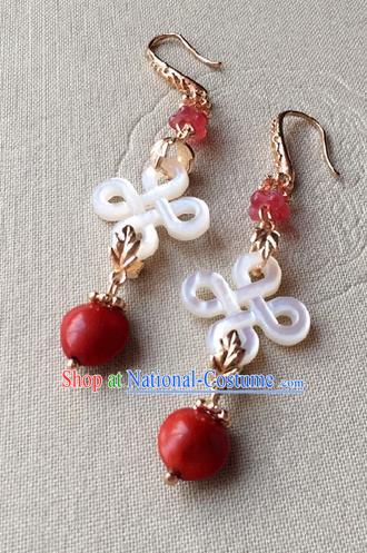 Traditional Handmade Chinese Ancient Classical Accessories Hanfu Earrings for Women