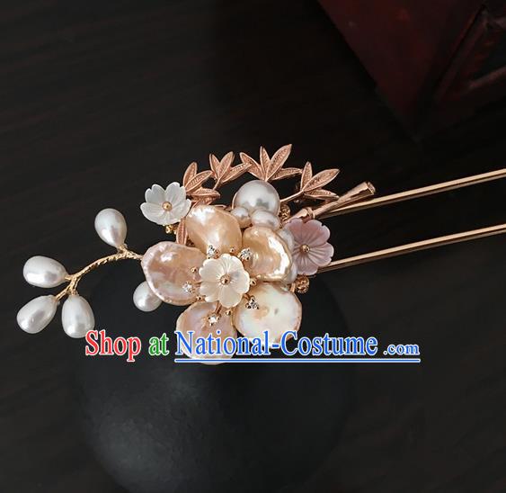 Traditional Handmade Chinese Ancient Classical Hair Accessories Pearls Hanfu Hairpins for Women