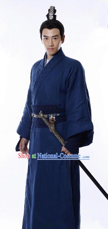 Traditional Chinese Ancient Swordsman Costume Untouchable Lovers Knight-errant Clothing for Men