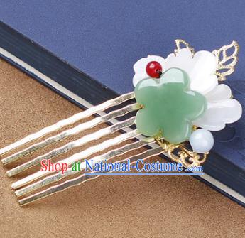 Chinese Traditional Handmade Hair Accessories Ancient Hairpins Hanfu Shell Hair Comb for Women