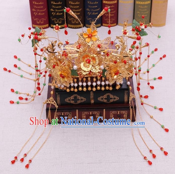 Chinese Ancient Style Hair Jewelry Accessories Cosplay Hairpins Headwear Headdress for Women