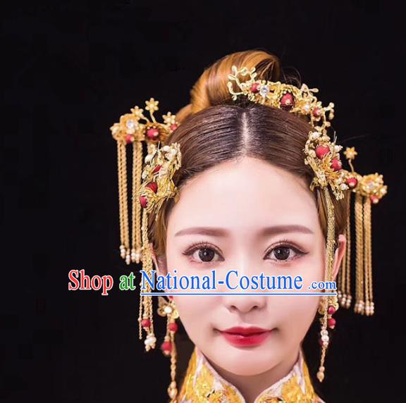 Chinese Ancient Hair Jewelry Accessories Hairpins Headwear Headdress Royal Crown for Women