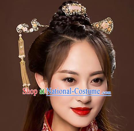 Ancient Chinese Handmade Classical Hair Accessories Hairpins Hair Comb Complete Set for Women