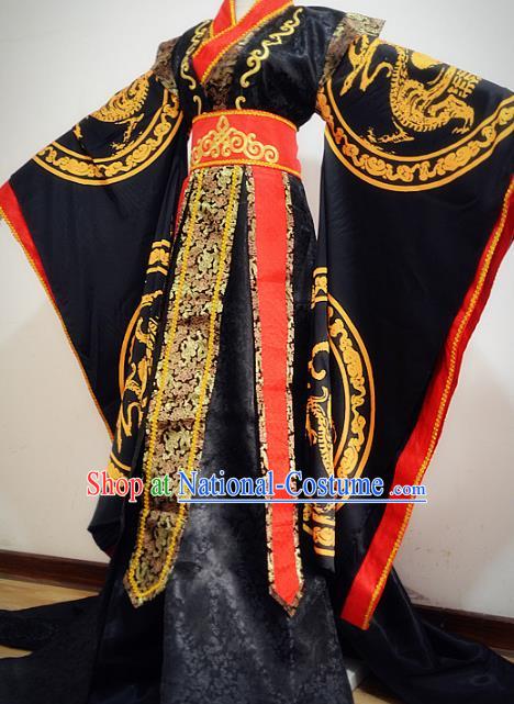 Chinese Ancient Palace Lady Hanfu Han Dynasty Imperial Concubine Queen Embroidered Historical Costumes