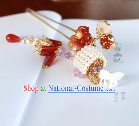 Chinese Ancient Handmade Gharry Hair Clip Hair Accessories Hanfu Hairpins for Women