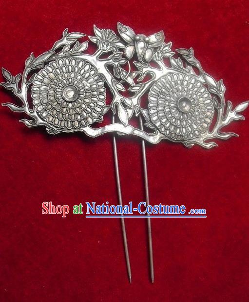 Traditional Chinese Miao Nationality Hair Accessories Palace Hairpins for Women