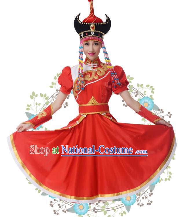 Traditional Chinese Yangge Fan Dance Folk Dance Ethnic Costume Classical Yangko Chorus Modern Dance Dress Halloween Clothing and Shoes