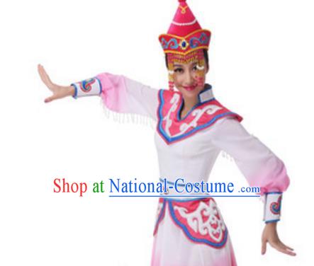 Traditional Chinese Yangge Fan Dance Folk Dance Ethnic Costume Classical Yangko Chorus Modern Dance Dress Halloween Clothing and Shoes