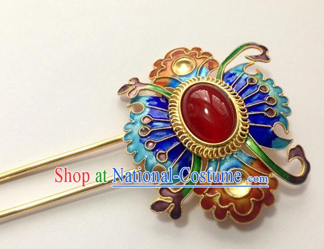 Chinese Traditional Ancient Handmade Cloisonne Hairpins Hair Accessories Hair Clip for Women