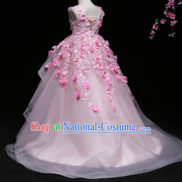 Top Grade Stage Performance Catwalks Costumes Children Halloween Cosplay Princess Full Dress Chorus Modern Fancywork Clothing