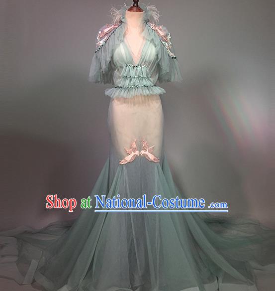 Top Grade Stage Performance Customized Costume Models Catwalks Mermaid Dress for Women