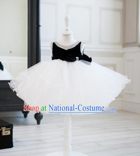 Top Grade Children Compere Catwalks Costume Modern Dance Stage Performance Dress for Kids