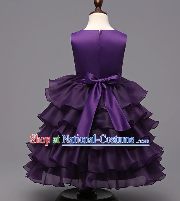 Top Grade Stage Performance Catwalks Costumes Children Halloween Cosplay Princess Full Dress Chorus Modern Fancywork Clothing