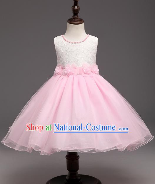 Children Flower Fairy Costume Modern Dance Stage Performance Catwalks Compere Dress for Kids