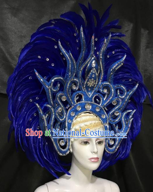 Top Grade Stage Performance Brazilian Carnival Feather Wings Miami Feathers Deluxe Wings Headwear Mask for Women