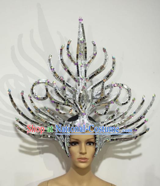 Brazilian Samba Dance Queen Hair Accessories Rio Carnival Roman Deluxe Headwear for Women